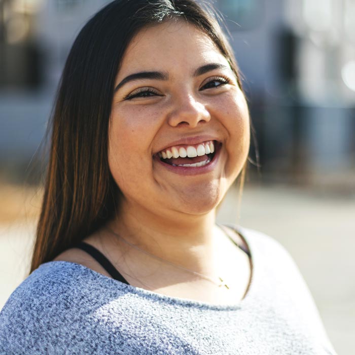 laughing young woman