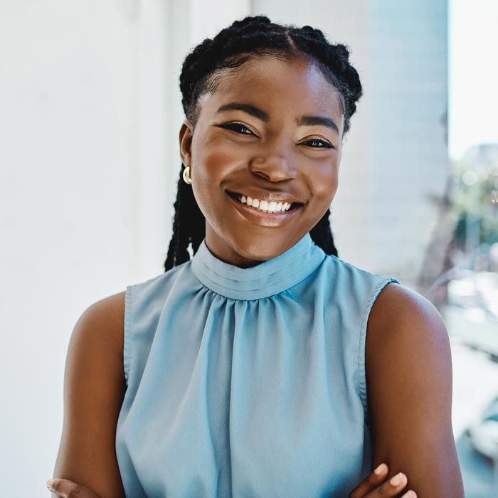 smiling young woman